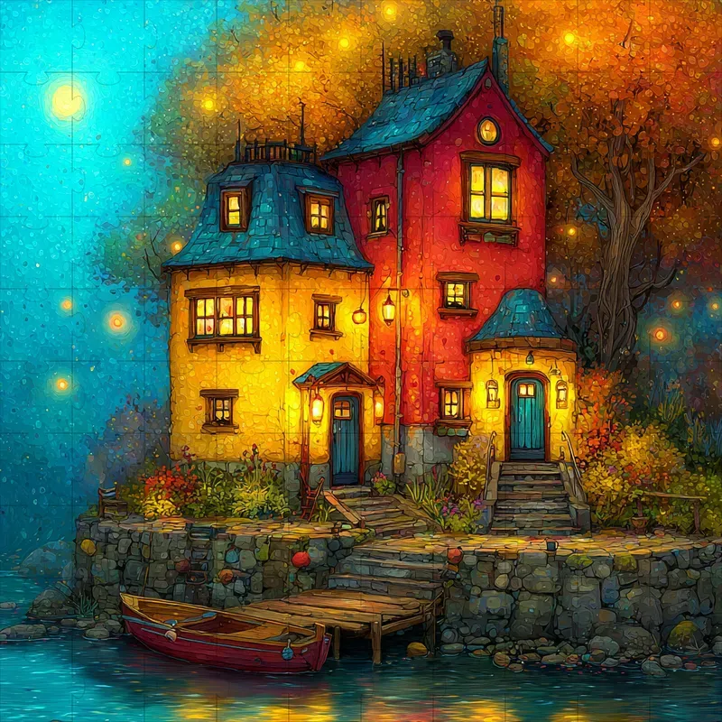 Impasto Whimsical Storybook Art Midjourney Prompt | PromptBase