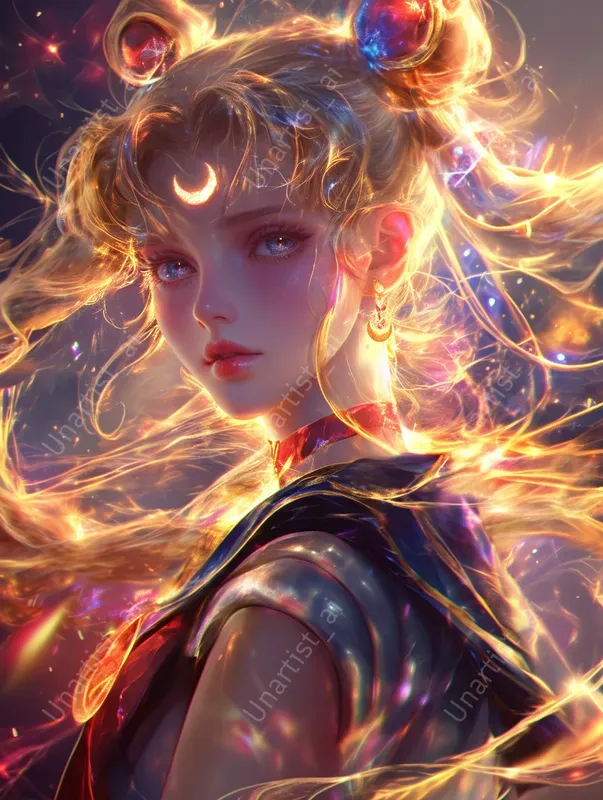 Realistic Ethereal Anime Portraits Midjourney Prompt | PromptBase