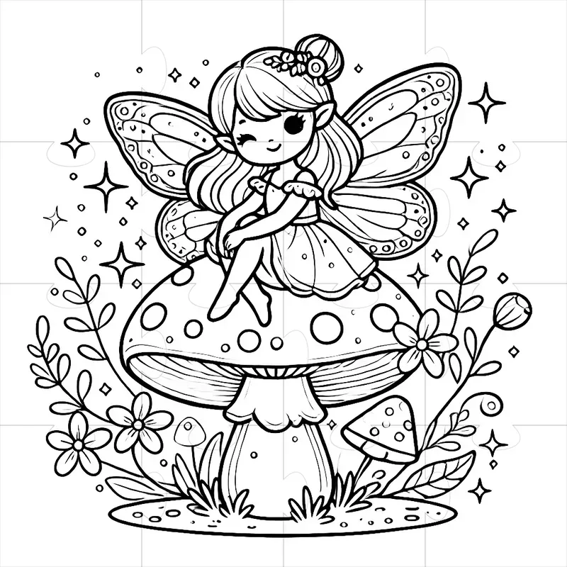 Whimsy Spring Coloring Pages Whimsical Spring Coloring Pages DALL·E Prompt | PromptBase