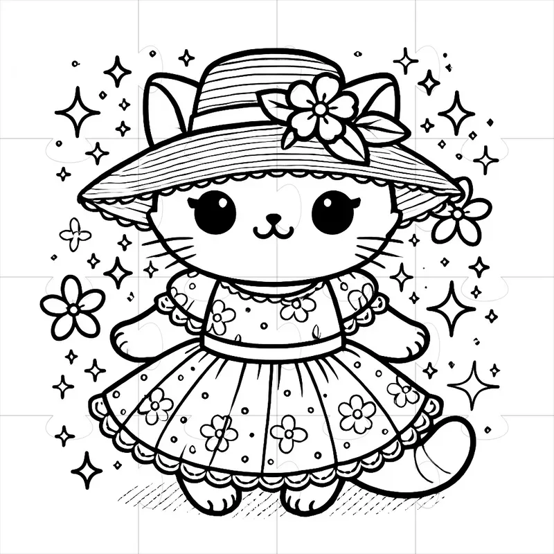 Whimsy Spring Coloring Pages Whimsical Spring Coloring Pages DALL·E Prompt | PromptBase
