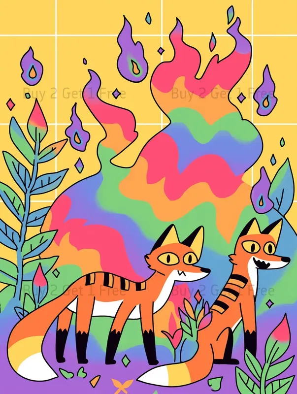 Playful Whimsical Animals Patterns Midjourney Prompt | PromptBase