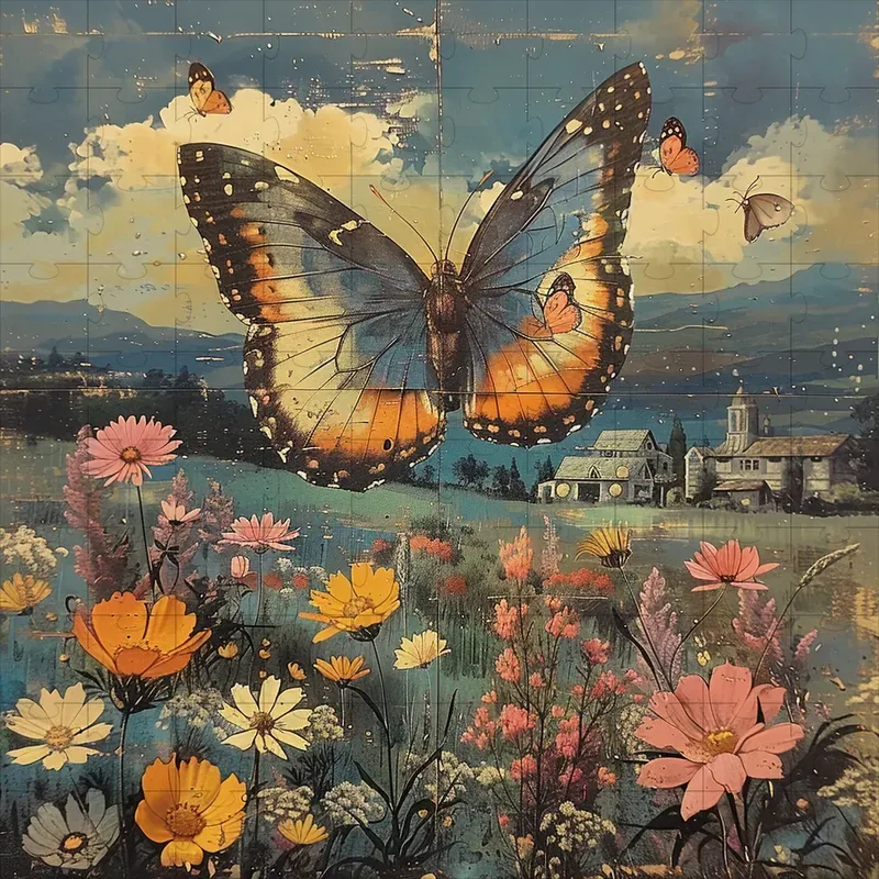 Murals Vibrant Storybook Scenes Art Midjourney Prompt | PromptBase