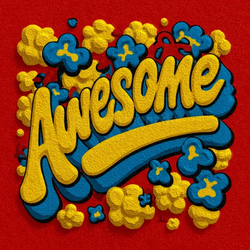 Retro Pop Lettering Explosions Midjourney Prompt | PromptBase