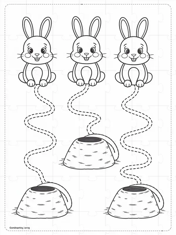 Simple Tracing Matching And Coloring Pages Ideogram Prompt | PromptBase