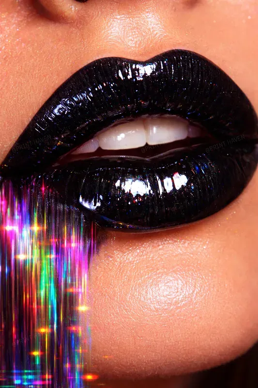 Glitchy Glam Macro Beauty Portraits ChatGPT Image Prompt | PromptBase