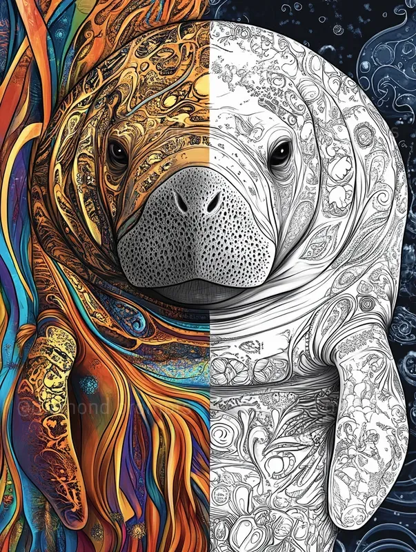 Color Splash Animal Art Midjourney Prompt | PromptBase