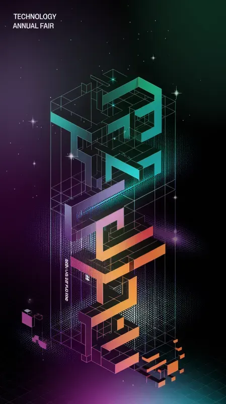Techstuff Posters Futuristic Tech Posters Ideogram Prompt | PromptBase