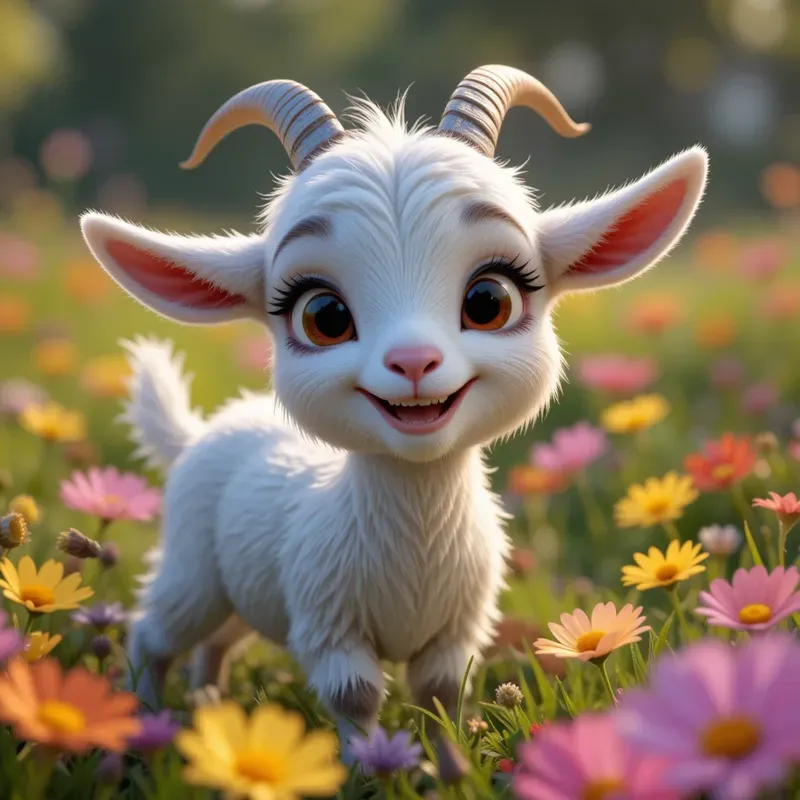 Joyful 3D Animals In Lively Scenes Midjourney Prompt | PromptBase
