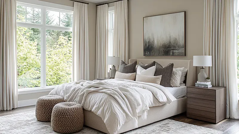 Minimalist Bedroom Interior Designs Midjourney Prompt | PromptBase
