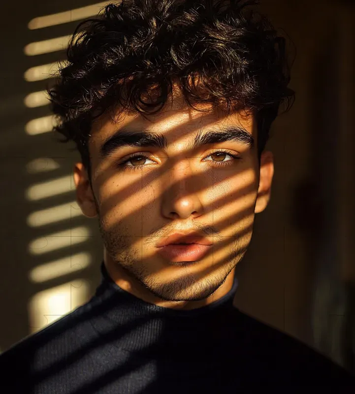 Realistic Dramatic Shadow Portraits Midjourney Prompt | PromptBase