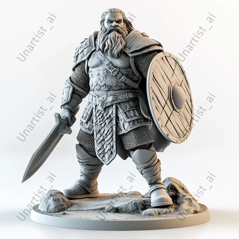 DnD Miniature 3D Models Midjourney Prompt | PromptBase