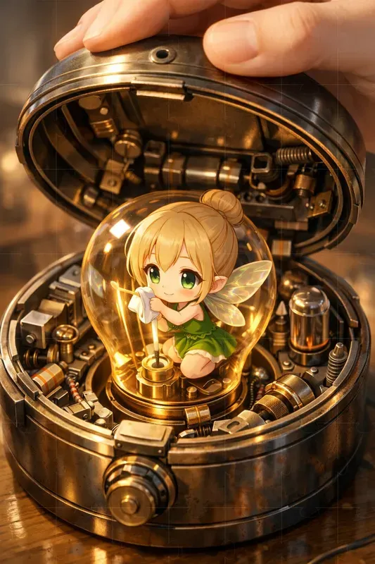 Tiny Chibi Characters Inside Machines ChatGPT Image Prompt | PromptBase