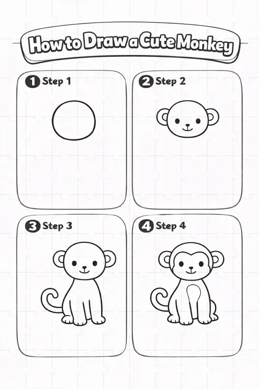 How To Draw 4 Step Worksheets For Kids ChatGPT Image Prompt | PromptBase
