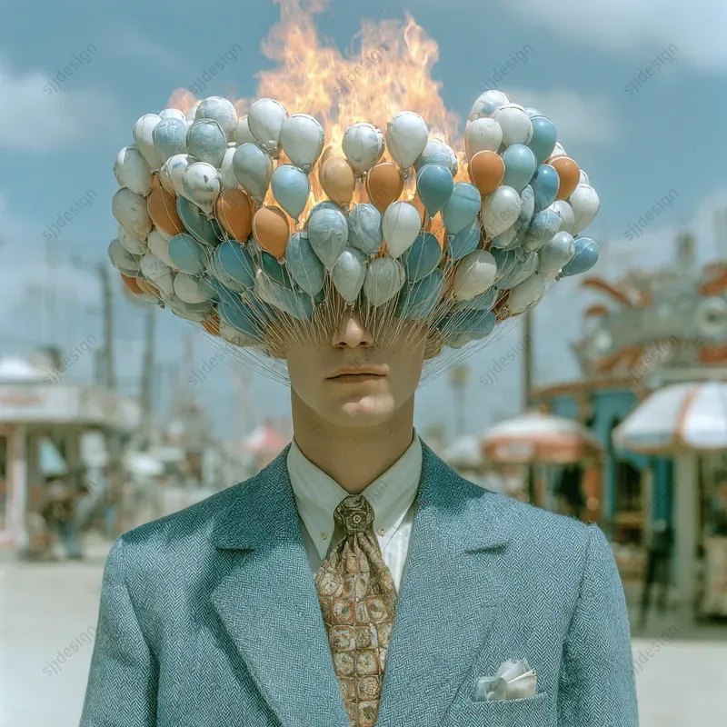 Surreal Balloon Fantasy Art Prints Midjourney Prompt | PromptBase