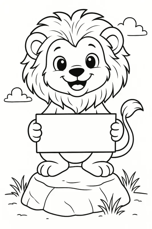 Adorable Baby Animals Line Art ChatGPT Image Prompt | PromptBase