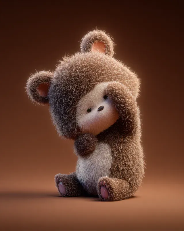 3D Fluffy Cute Animals Rendering Midjourney Prompt | PromptBase