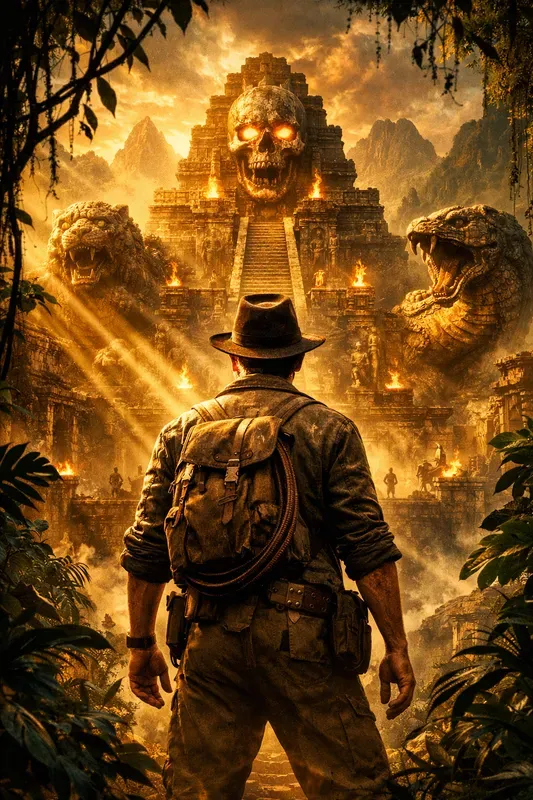 Cinematic Adventure Movie Posters ChatGPT Image Prompt | PromptBase