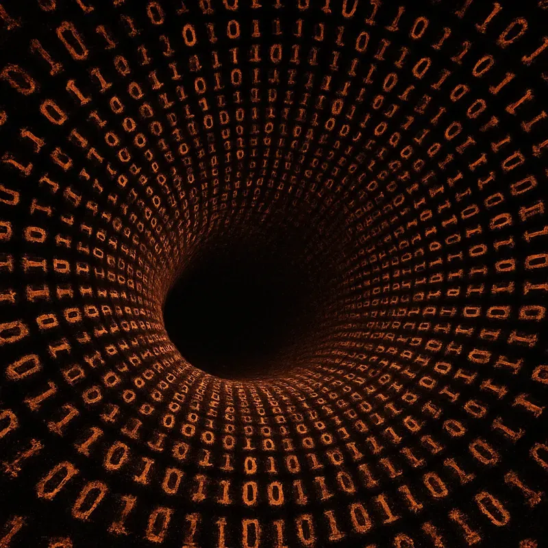 Infinite Digital Void Code Tunnels ChatGPT Image Prompt | PromptBase