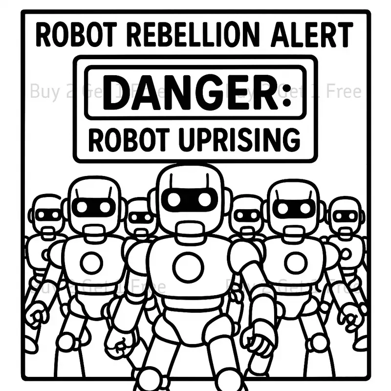 Caution Sign Coloring Books ChatGPT Image Prompt | PromptBase