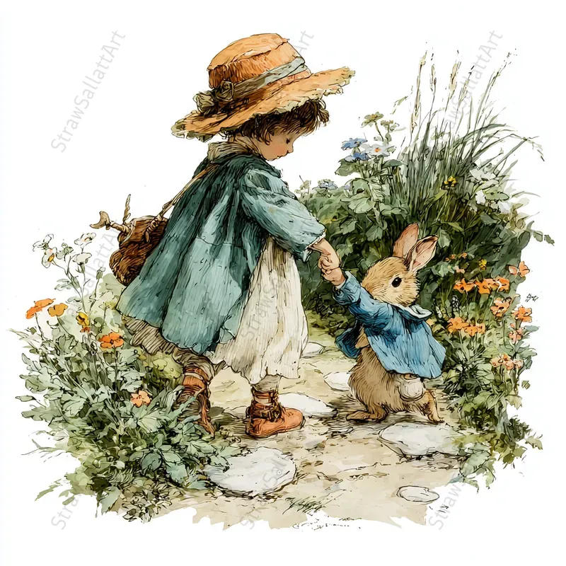 Woodland Kid Storybook Clipart Designs Midjourney Prompt | PromptBase