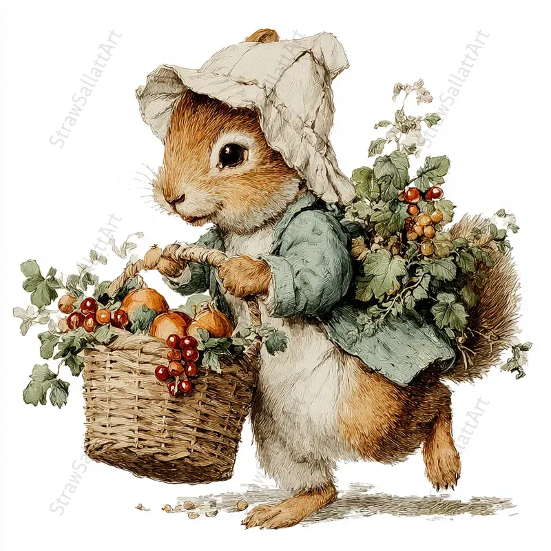 Woodland Kid Storybook Clipart Designs Midjourney Prompt | PromptBase