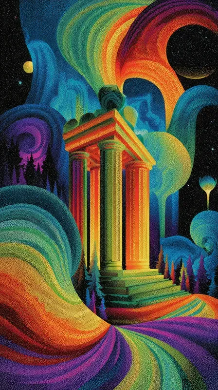 Surreal Psychedelic 1970s Album Covers Midjourney Prompt | PromptBase