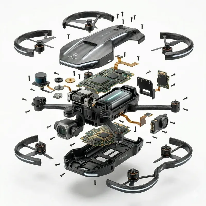 Exploded View Product Photos Gemini Image Prompt | PromptBase