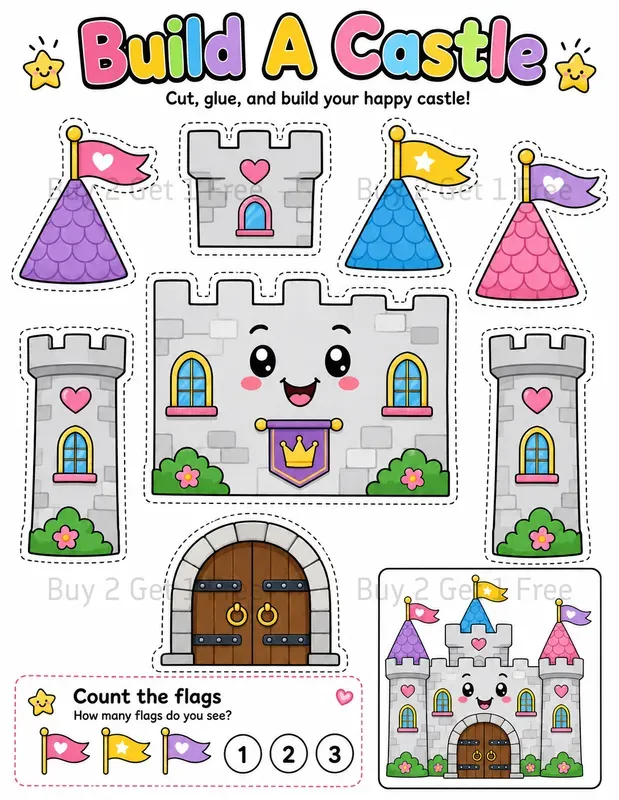 Printable Craft Worksheets ChatGPT Image Prompt | PromptBase
