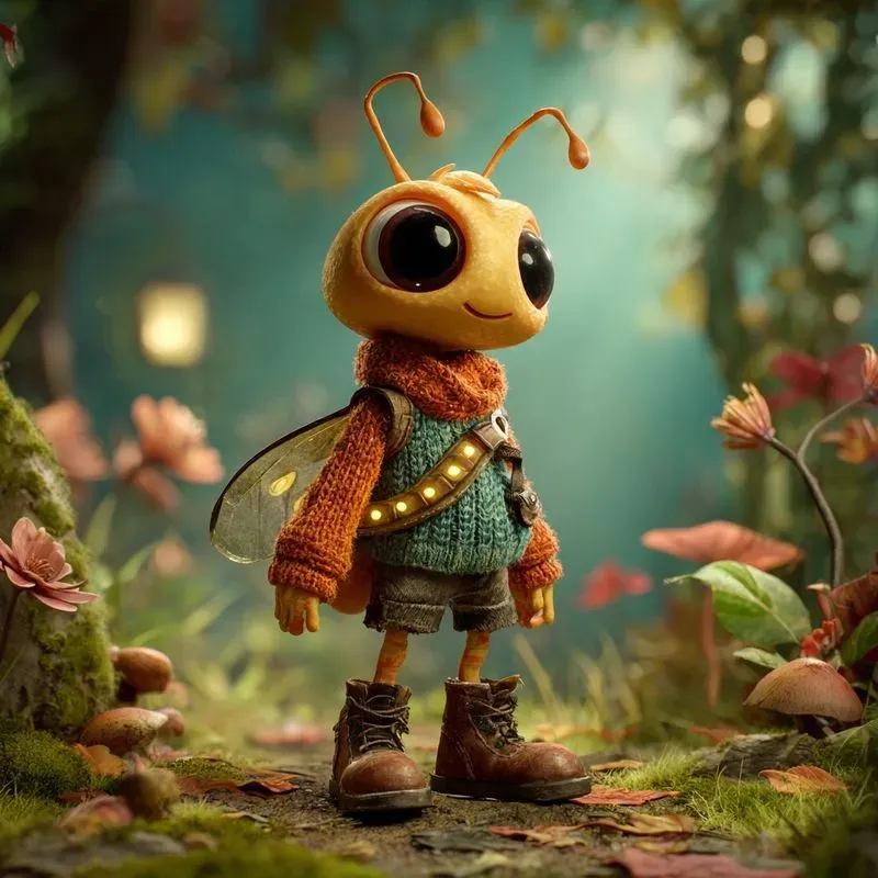 Insect Characters In Enchanted Forest Midjourney Prompt | PromptBase