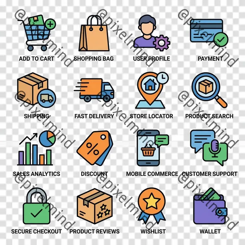 Modern App UI Icon Generator Kits Gemini Image Prompt | PromptBase