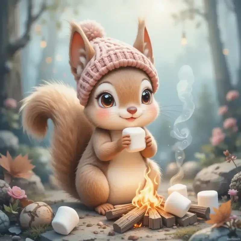 Cute Cozy Animals In Pastel Worlds FLUX Prompt | PromptBase