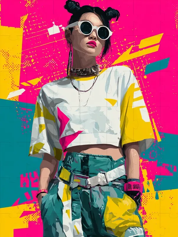 80s Neon Pop Art Posters Midjourney Prompt | PromptBase