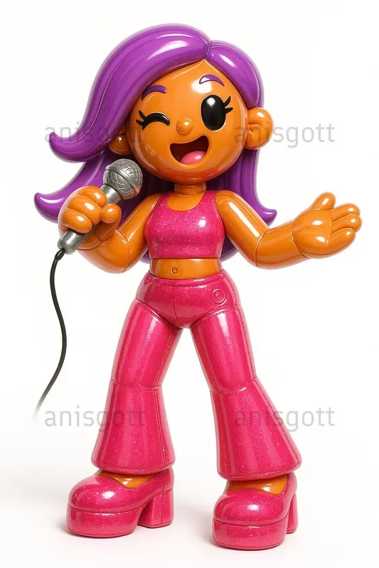 Promptbase Inflatable Glossy Inflatable Cartoon Characters ChatGPT Image Prompt | PromptBase