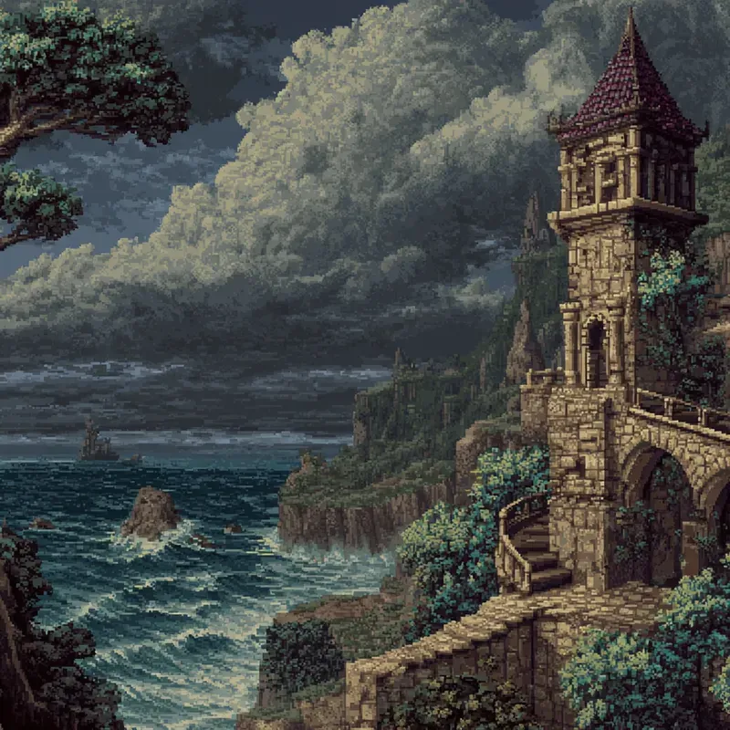 Dark Fantasy Sega Genesis Pixel Art Midjourney Prompt | PromptBase