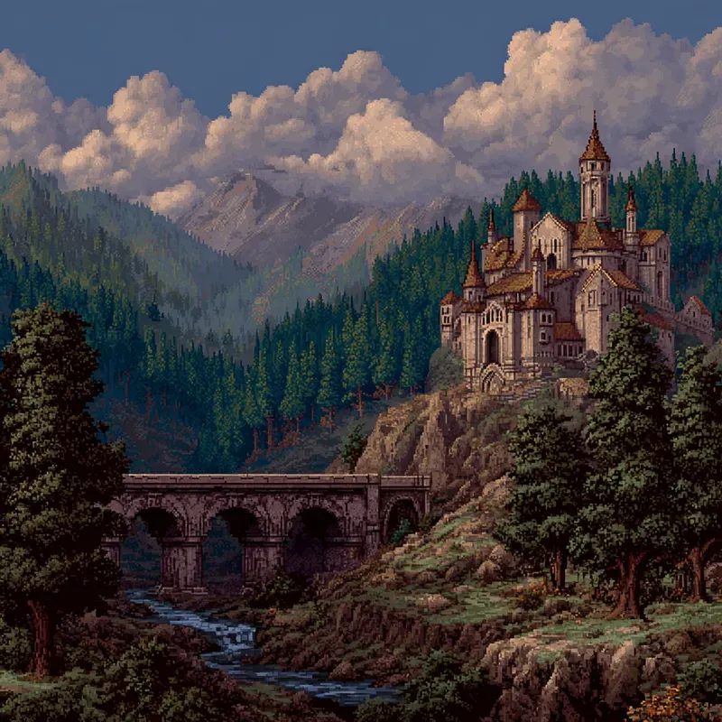 Dark Fantasy Sega Genesis Pixel Art Midjourney Prompt | PromptBase