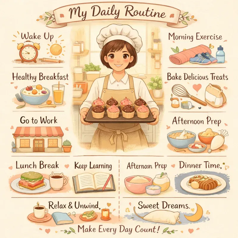 Cute Routine Design Cute Daily Routine Poster Generator ChatGPT Image Prompt | PromptBase