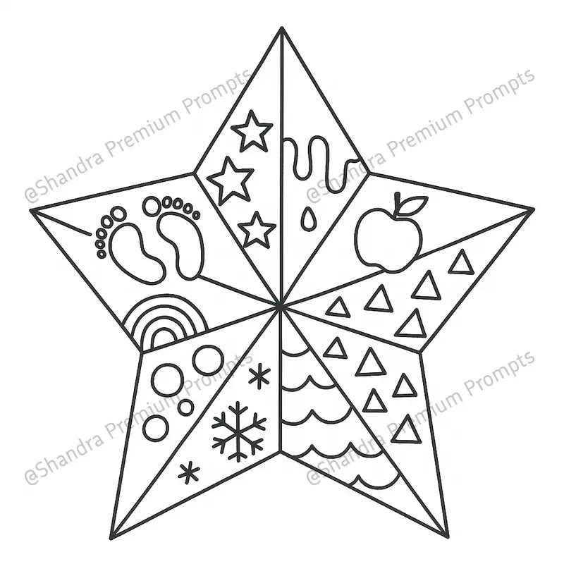 Pattern Satisfactories Coloring Satisfying Patterns Themed Coloring Pages ChatGPT Image Prompt | PromptBase