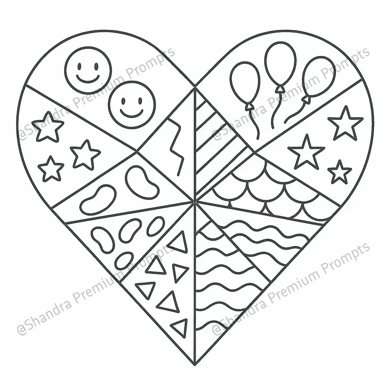 Pattern Satisfactories Coloring Satisfying Patterns Themed Coloring Pages ChatGPT Image Prompt | PromptBase