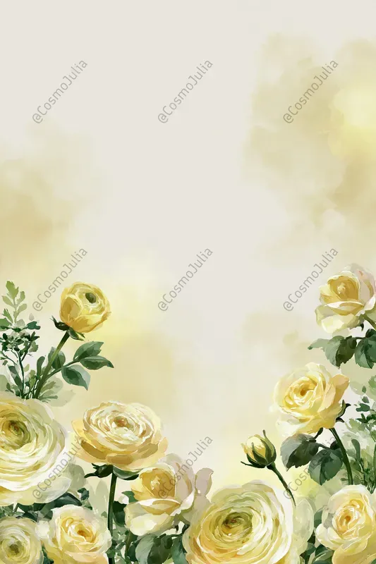 Dreamy Watercolor Floral Borders Midjourney Prompt | PromptBase