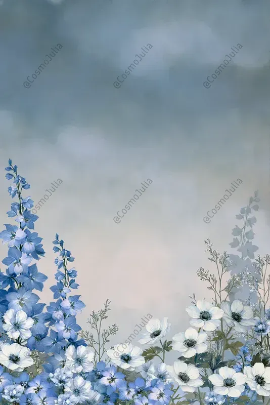 Dreamy Watercolor Floral Borders Midjourney Prompt | PromptBase