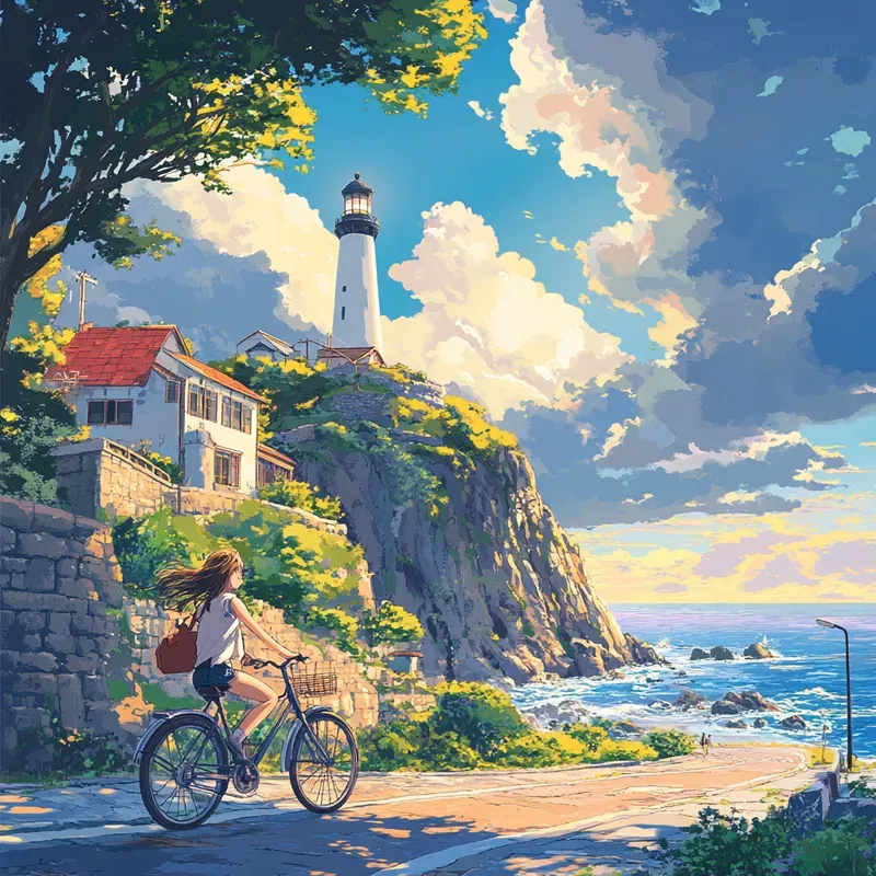 A Journey Through Animeinspired Sceneries Midjourney Prompt | PromptBase