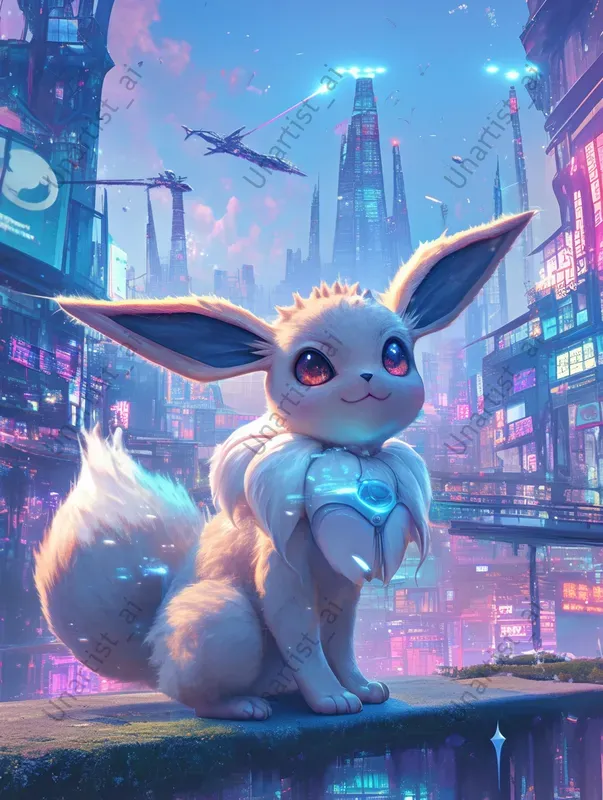 Neofuturistic Cyber Pokemon Designs Midjourney Prompt | PromptBase