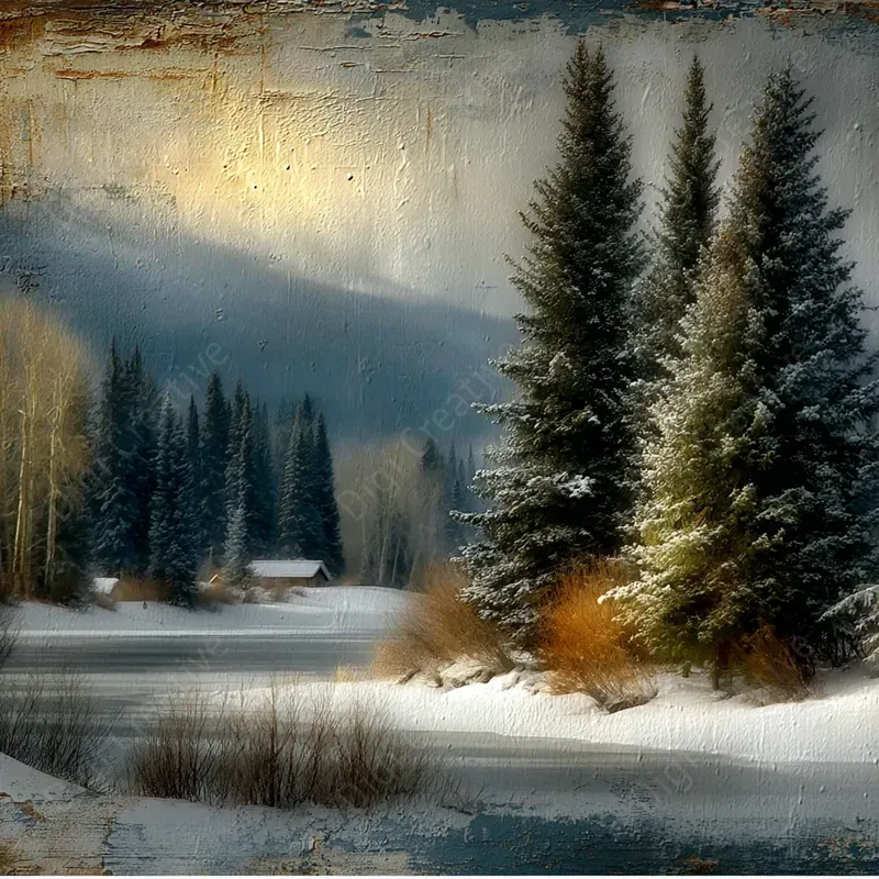 絵画 Winter  in pastel Amazon.com: Barbara Jaenicke 80 pc Winter Landscape Pastel Set
