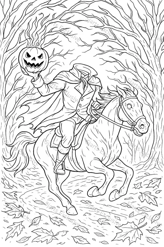 Realistic Halloween Coloring Pages ChatGPT Image Prompt | PromptBase