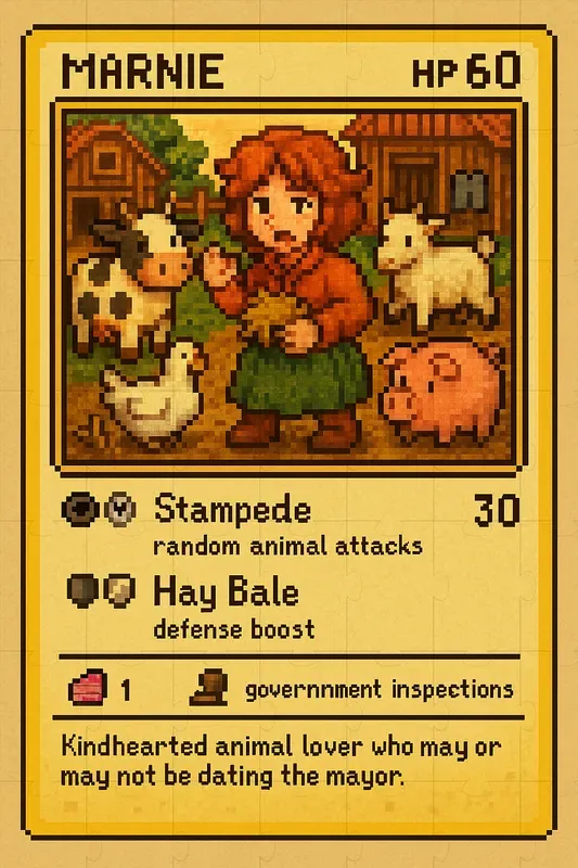 Stardew Valley Game Cards ChatGPT Image Prompt | PromptBase