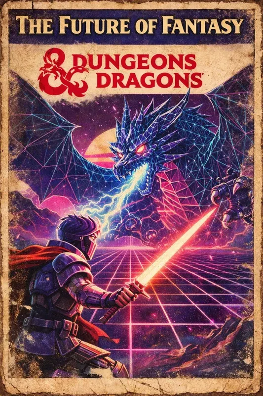 Dungeons Dragons Vintage Ads Posters ChatGPT Image Prompt | PromptBase