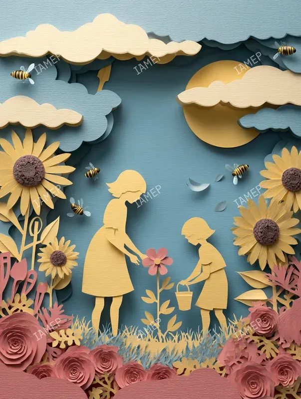 Papercut Out Storybook Scenes Midjourney Prompt | PromptBase