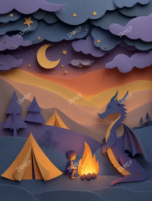 Papercut Out Storybook Scenes Midjourney Prompt | PromptBase
