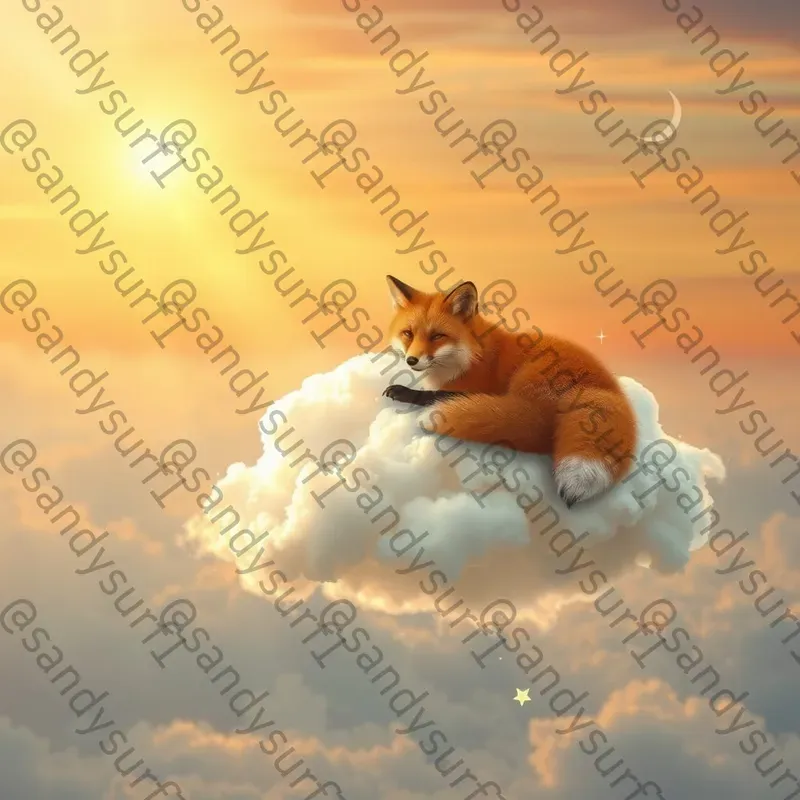 Cute Animals On Magic Clouds FLUX Prompt | PromptBase
