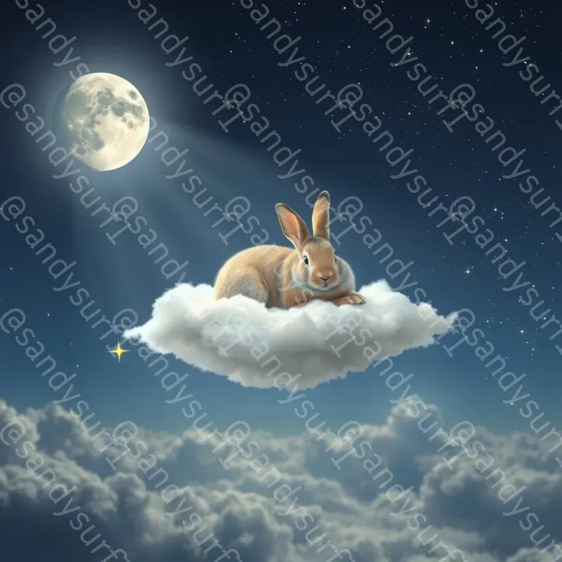 Cute Animals On Magic Clouds FLUX Prompt | PromptBase